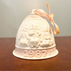 Vintage 1987 Christmas Bell Ornament by Lladro